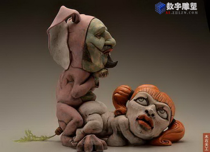 3D数字雕塑和AI艺术