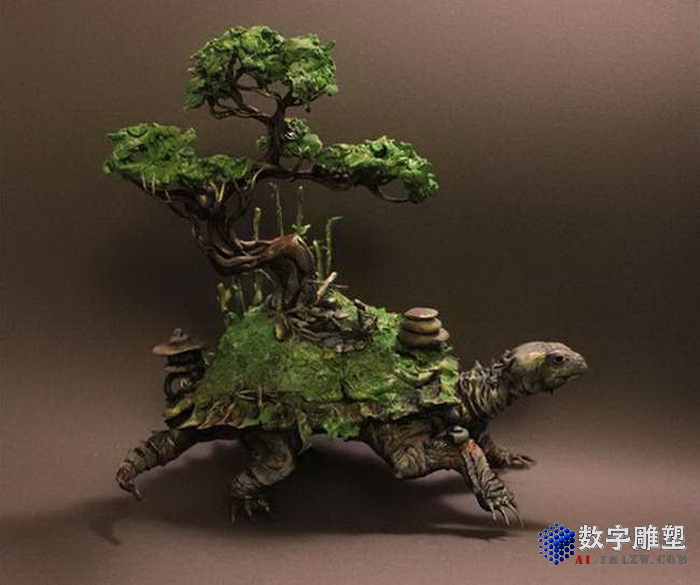 艺术家朱厄特的幻想雕塑