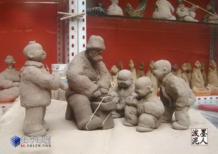 著名雕塑家李华冰泥塑作品欣赏